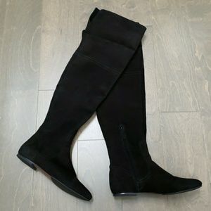 100% Authentic!! Black Cole Haan Suede Knee Boots